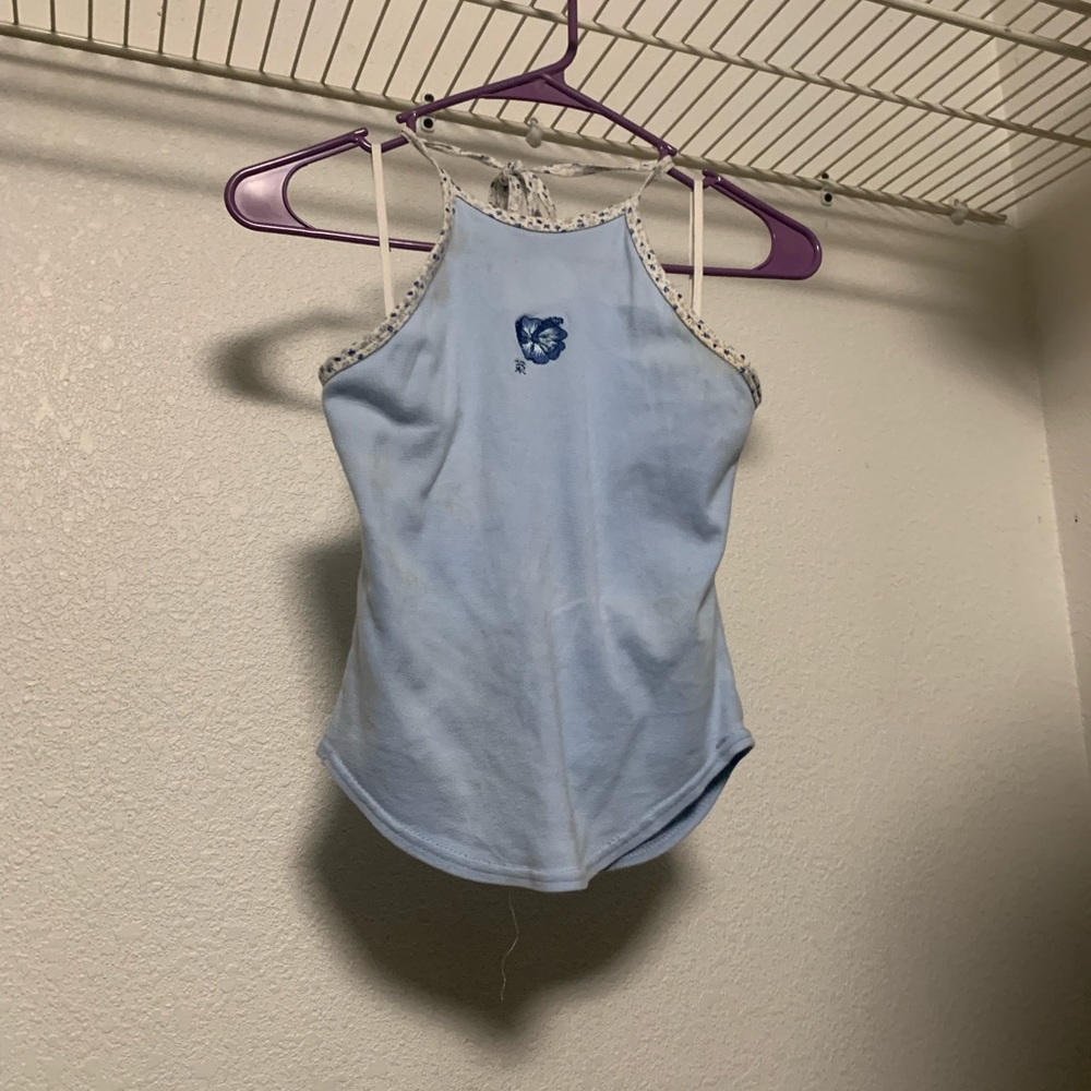 Boho Blue Halter Top